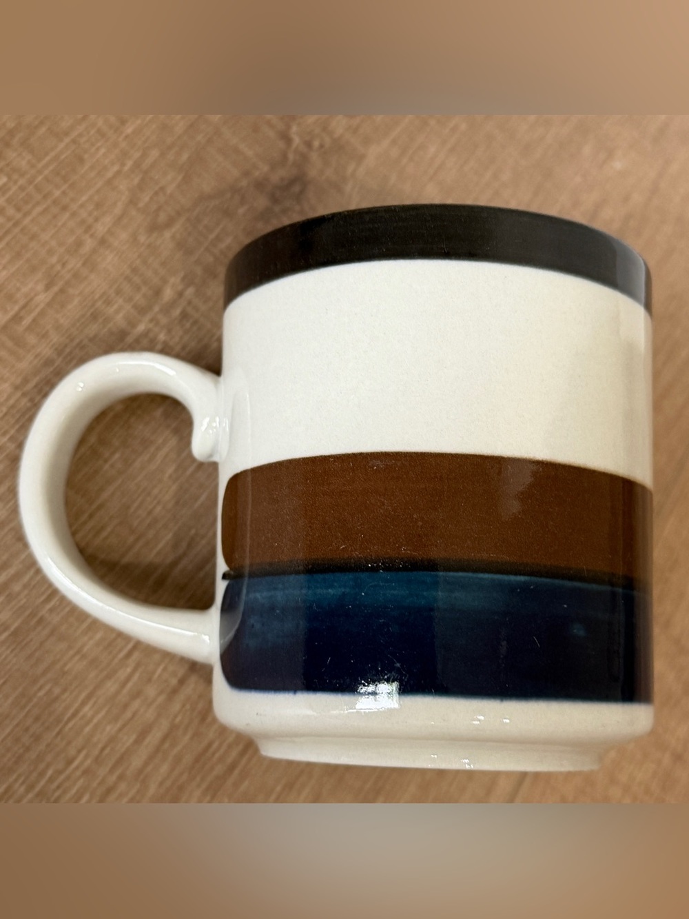 Arabia of Finland Kaira 45 Striped Mug Coffee Cup Stoneware
